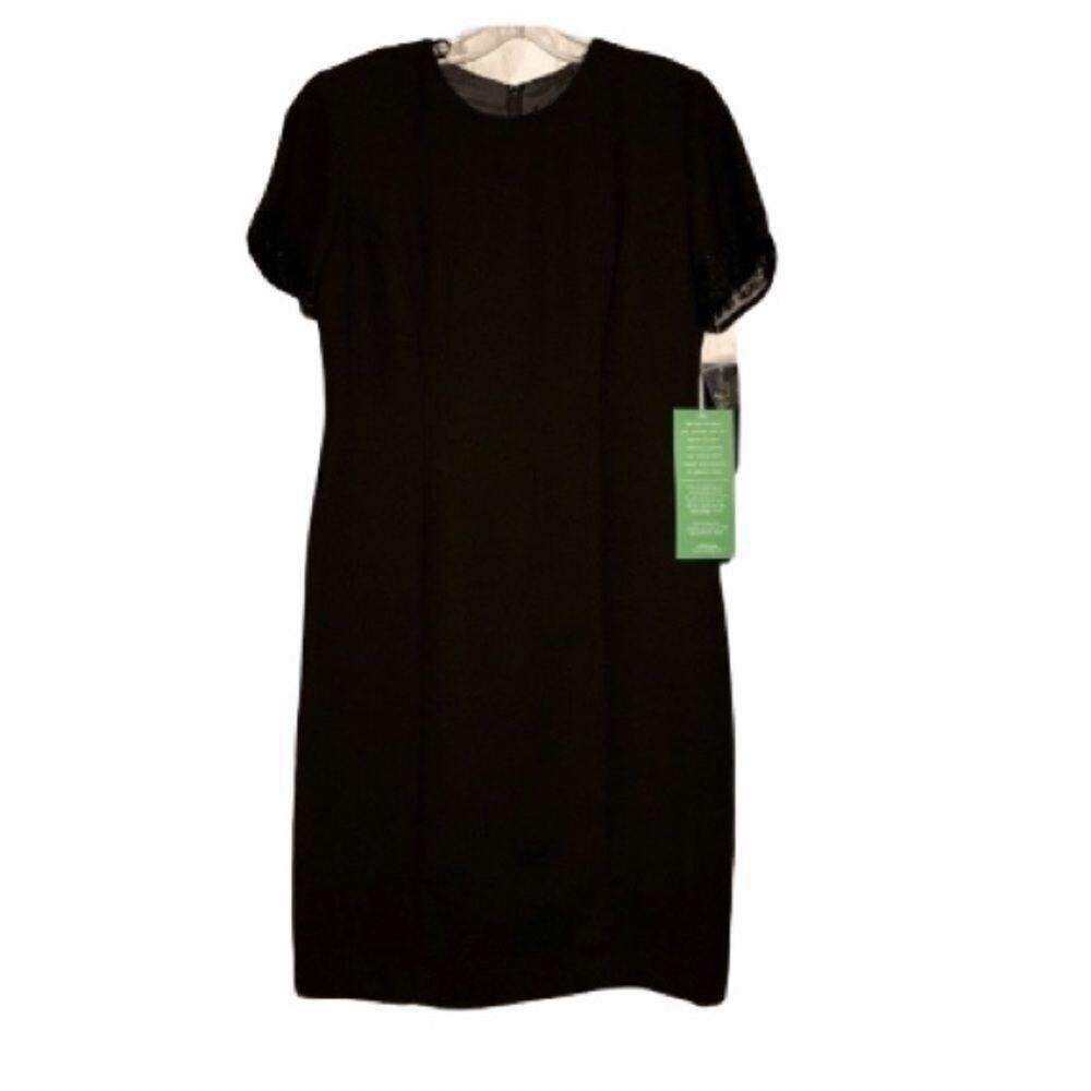 Studio I Black Short Sleeve‎ Detail Dress